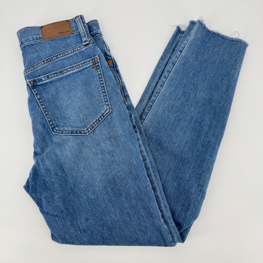 Madewell The Perfect‎ Vintage Jean Distressed Raw Hem Size 25